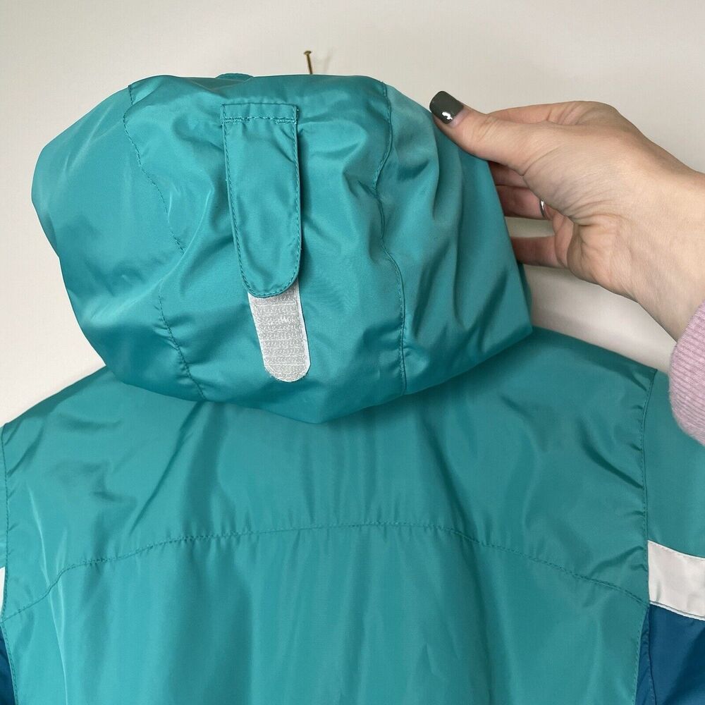 Lands' End Lined Waterproof Insulated Jacket Hooded Full Zip Kid's Medium 10-12 - Picture 9 of 9